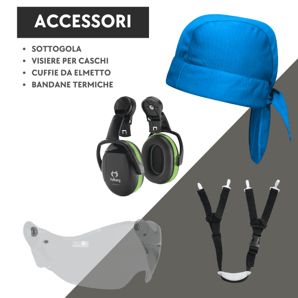 accessori per caschi da cantiere